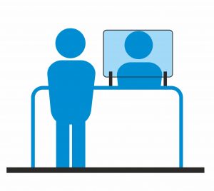 ekran ochronny z plexi średni 300x268